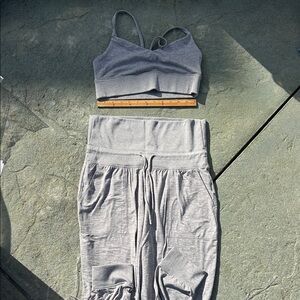 Gray Two-Piece Lounge Set